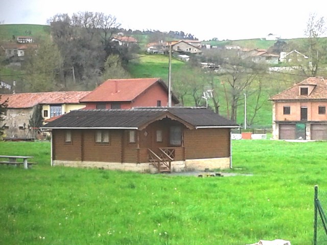 Cabaña en forma de L.
