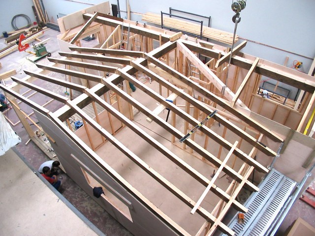 Vivienda modular de entramado.