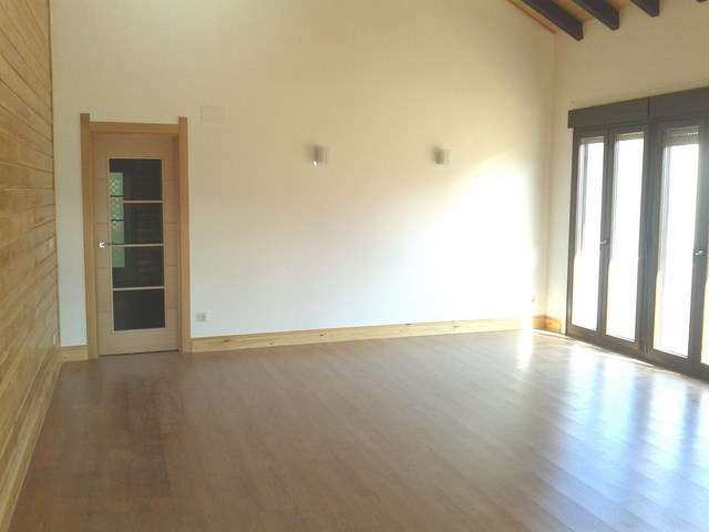 Vivienda de planta baja construida de entramado.