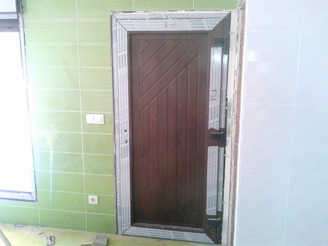 Vivienda de planta baja construida de entramado.