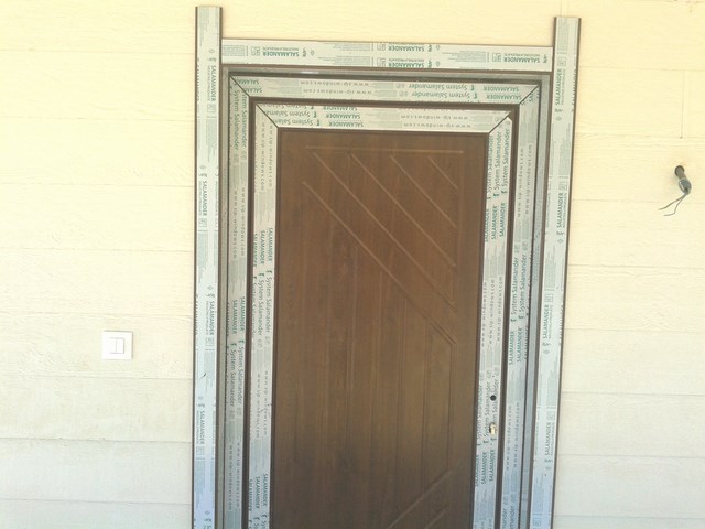Vivienda de planta baja construida de entramado.