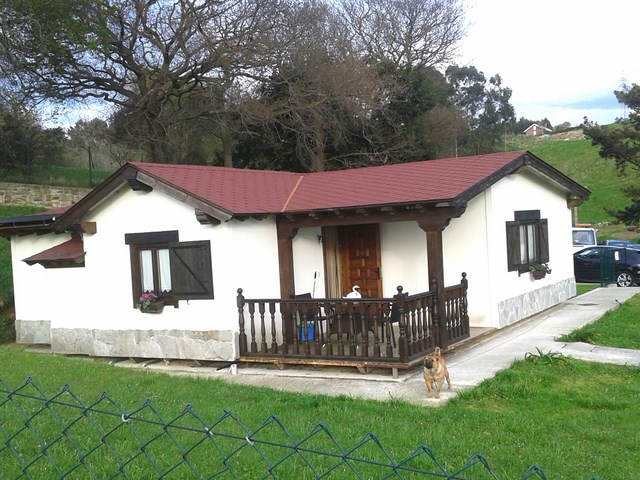 Vivienda modular de entramado.