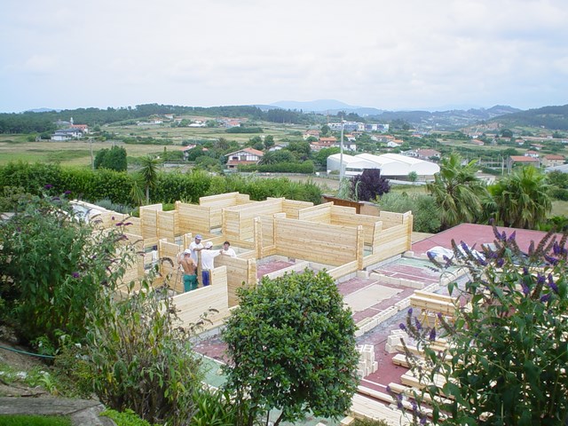 Vivienda con doble tabique.