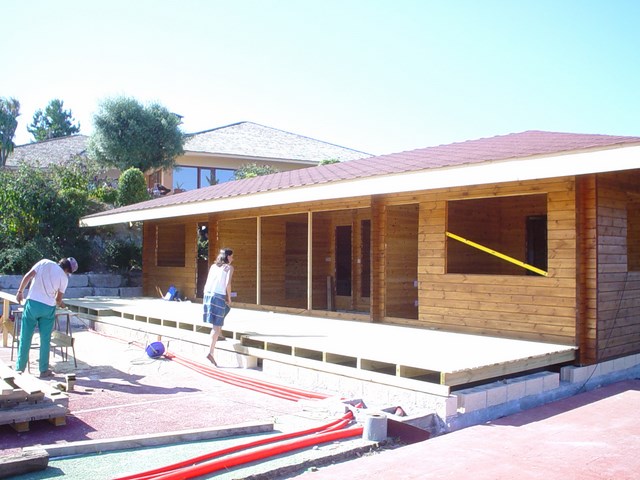 Vivienda con doble tabique.